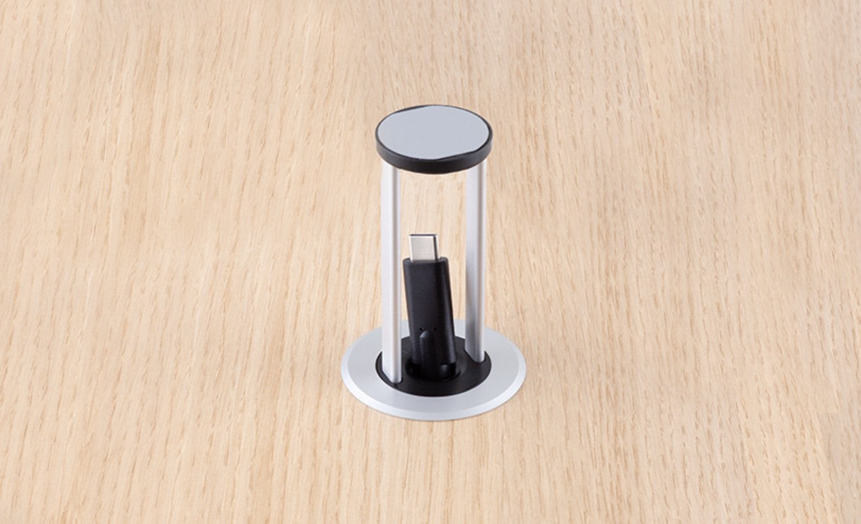 LWR C-PopUp-10RN In Table Pop Up Cable Manager - Silver SKU 91330024