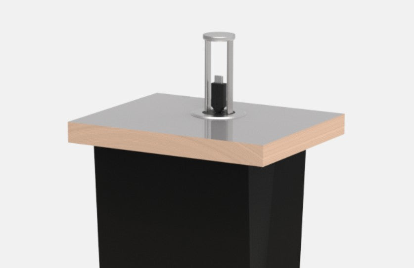 LWR C-PopUp-10RN In Table Pop Up Cable Manager - Silver SKU 91330024