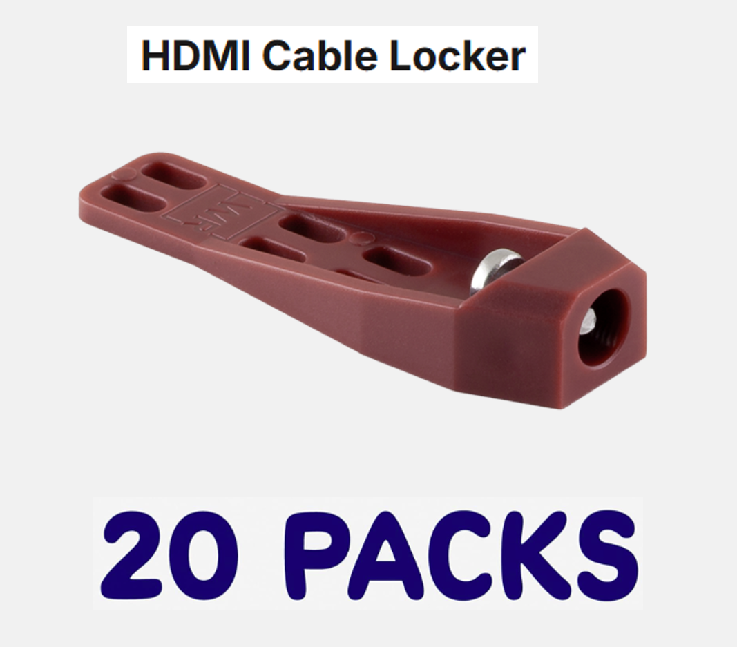 CBL - HDMI H-LOCK - Cable Lock pack (20 Pack) - LWR Certified - SKU 53740005
