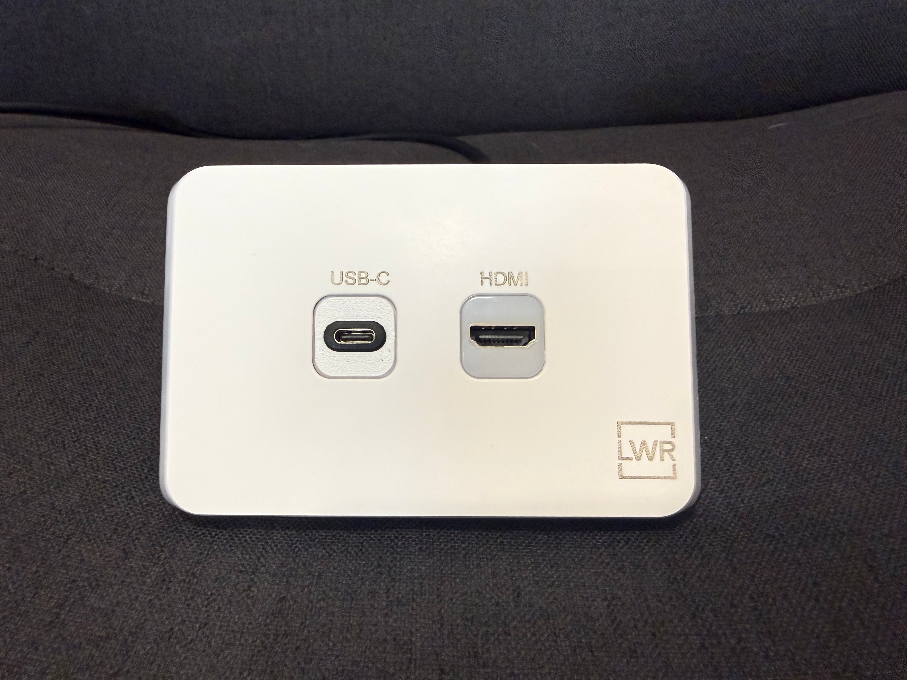 Palinka USBC HDMI Wall Plate Kit White - LWRA-USBCHDMI-WPMECH-K