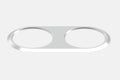 LWR DOUBLE-FRAME-S on Table cover for C-POPUP and GPIO BTN - Silver SKU 55450525