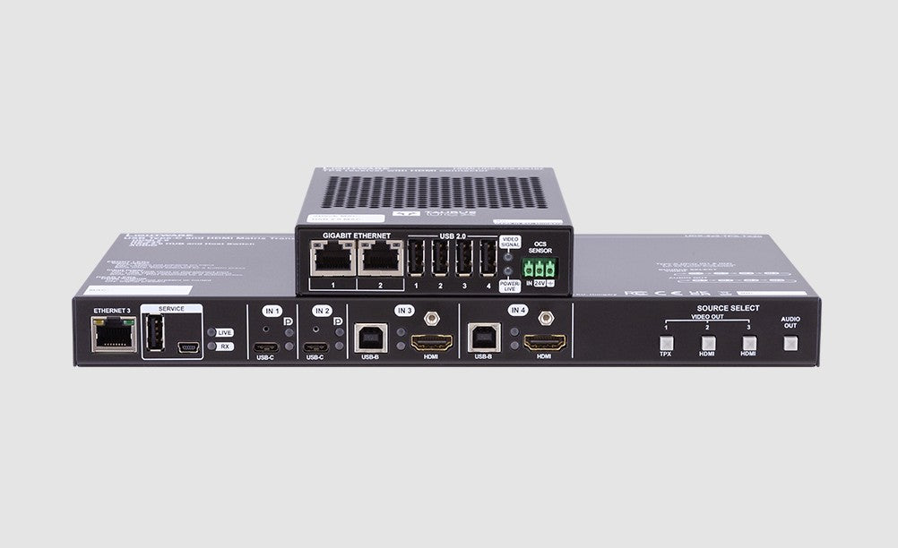 AH-TPX-4x3-TX-RX107-CTP UC Room Control BDL - 4x3 to 107 plus 6.9Inch TP system Bundle 100M Extension - Local SKU 6143814