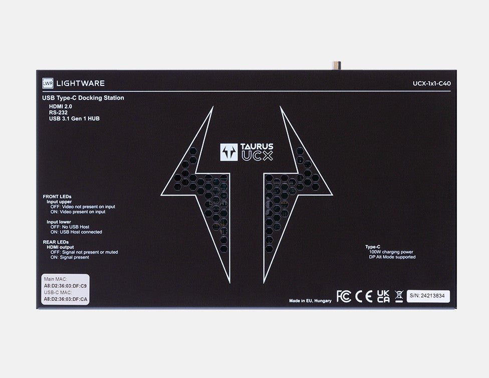 LWR UCX-1x1-C40 Professional 100W USBC to HDMI Smart Dock SKU 91310108