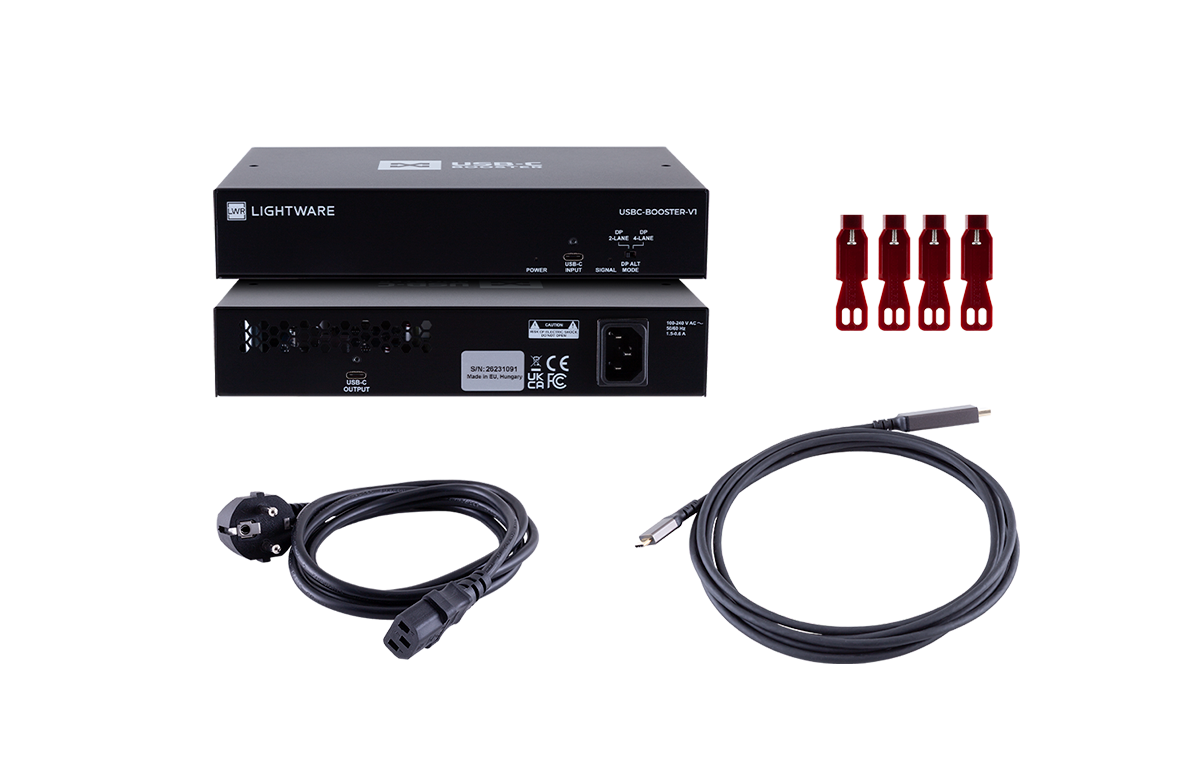 USBC-BOOSTER-V1P Professional 100W USBC to USBC Signal Booster 3M Kit SKU 91570009