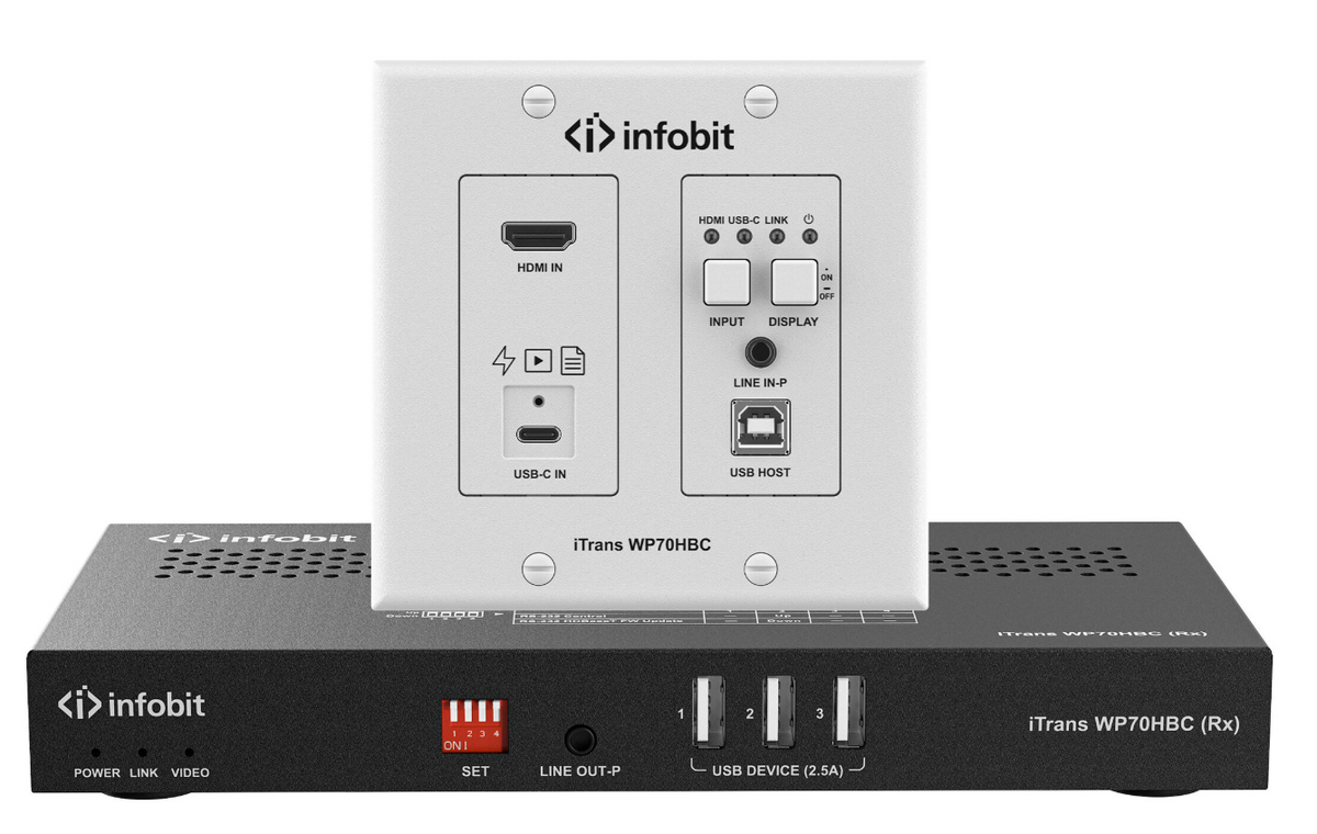 60W Active WP USBC & HDMI (4K) Extension Kit 70M - AH-WP70HBC - SKU 3727132